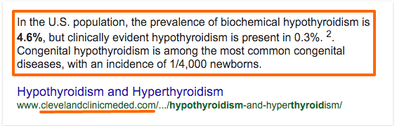 prevalence of hypothyrodism